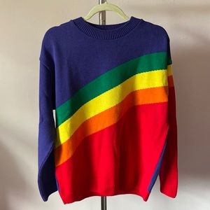 Rainbow Sweater- Size Medium 🌈